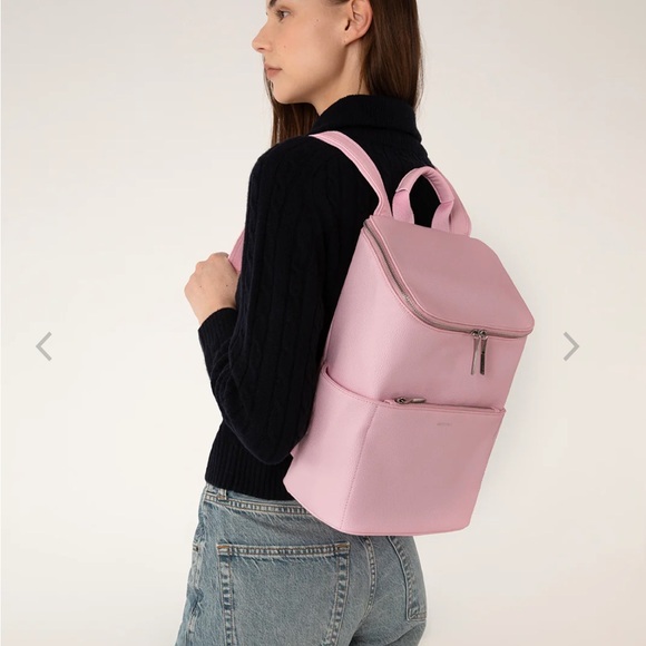 Black Vegan Leather Matt & Nat Brave Backpack for 13” Laptop - Picture 7 of 9